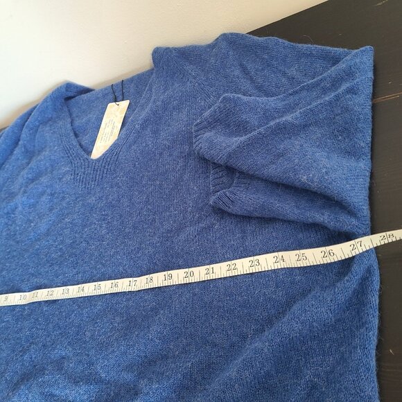 NWT Peruvian Connection Marine Blue 100% Royal Alpaca Batwing Sweater Women’s M - Picture 6 of 9